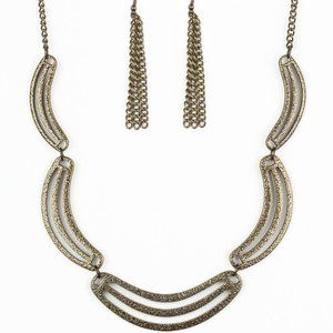 Palm Springs Pharaoh Brass Necklace